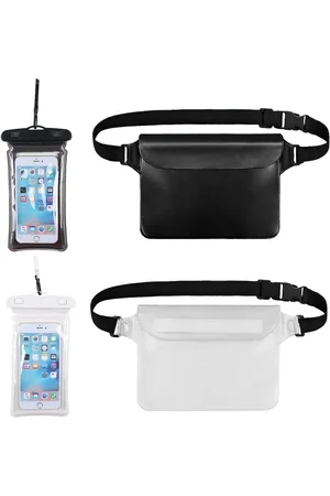 Merkloos 4 Stuks Waterdichte Pouch Bag met Droogtas en Tailleband