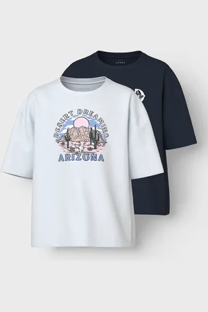 NAME IT NKFVEEN 2P SS RLX TOP Meisjes T-shirt - Bright White