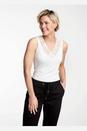 Tramontana | Basic Top V-Neck Lace | |