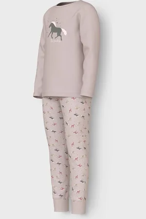 NAME IT Kinder-meisjes pyjama katoen - Corsage Horse - 140