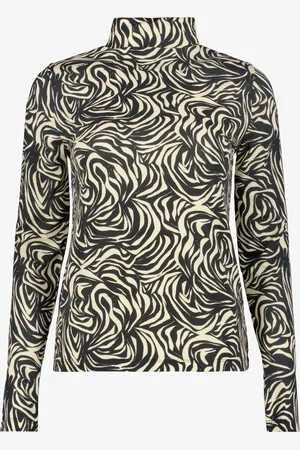 TwoDay Dames coltrui met print creme