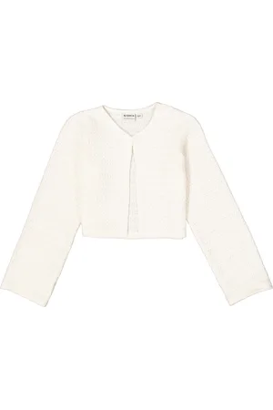 Garcia Meisjes Vest Wit Long mouw