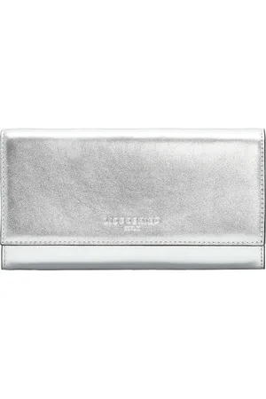 liebeskind Leren Portemonnee Hilla Valentina Wallet Zilverkleurig
