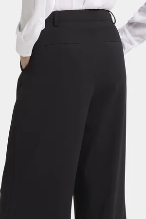 NYDJ Wide Leg Broek Zwart
