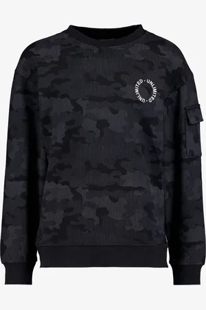 UNSIGNED Jongens sweater met camouflage print -
