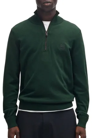 HUGO BOSS Kanobix Half Zip Sweater Heren