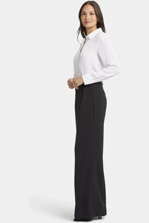 NYDJ Wide Leg Broek Zwart