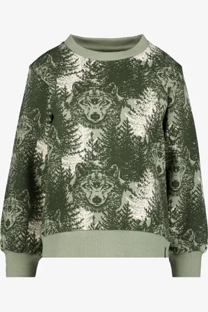 UNSIGNED Jongens sweater met wolven