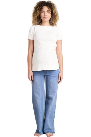 Envie de Fraise Zwangerschapsjeans met brede pijpen en naadloze bandeau