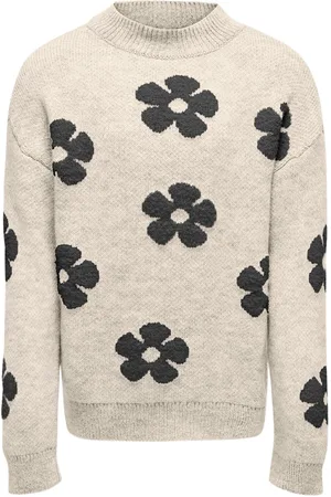 ONLY KOGNAJA L/S FLOWER PULLOVER KNT Meisjes Trui