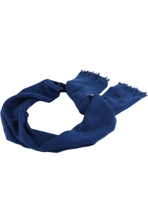 HUGO BOSS Sjaal Albas Knitted Scarf Blauw
