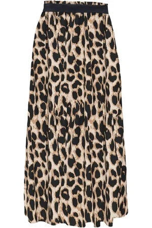 ONLY Rok Onlvenedig Aop Life Long Skirt Wvn 15251761 Cloud Dancer/leo Dames