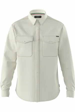 Replay Heren Overhemd WHITE COTTON TWILL regular fit Wit M Volwassenen