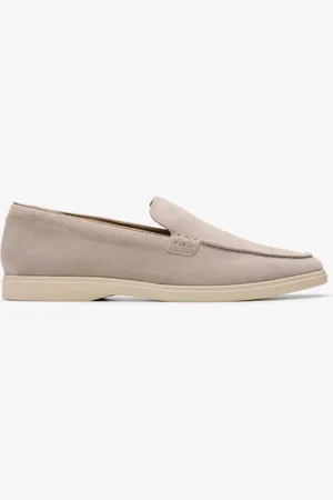 Clarks Heren Mocassin Torford Easy Grey Suede G-Breedte 41