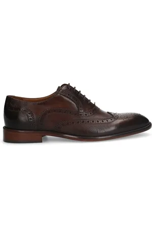 Manfield Heren - Bruine leren verterschoenen