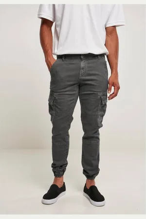 Urban classics Washed Cargo Twill darkshadow Heren joggingbroek - Taille, 32 inch