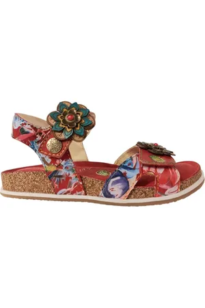 LAURA VITA Sandaal Brcyano 12 AS318-12 Rouge Rood Multi