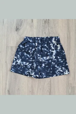 Merkloos Short tie dye - jongens - korte broek - katoen - - maat 92