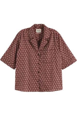 Scotch&Soda SS SHIRT LUREX PRINT Dames Blouse