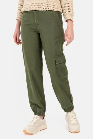 Camel Active Loose Fit Caro van een katoen-linnenmix