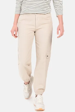 Camel Active Loose Fit Caro van een katoen-linnenmix