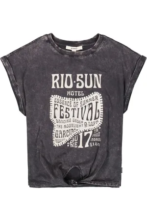 Garcia Meisjes Chest print T-shirt Korte mouw