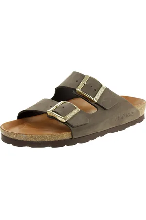 Rohde Alba mules damesslippers sandalen leer 565014 mokka