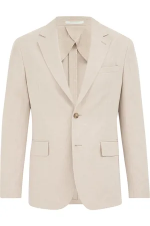 Van gils Heren blazer met stretch en visgraatpatroon