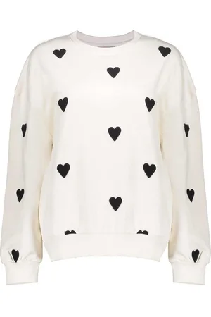 Geisha Trui Sweater Met Geborduurde Hartjes 52084 21 721 Light Sand/black Dames