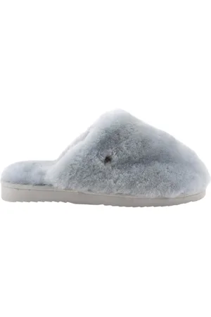 Warmbat Mungo Fur Dames Sloffen - Ice blue