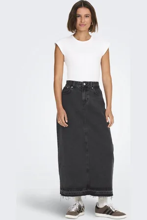 ONLY ONLNELIA MW MAXI DNM SKIRT DOT - Dames - Rokken