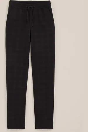 WE Fashion Jongens slim fit pantalon met dessin