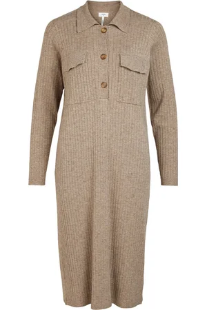 Object OBJECT OBJNOELLE POLO KNIT DRESS NOOS Dames Trui