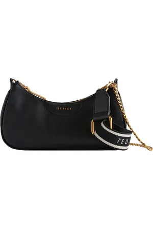 Ted Baker Schoudertas Essiy Webbing Leather Crossbody Bag Zwart