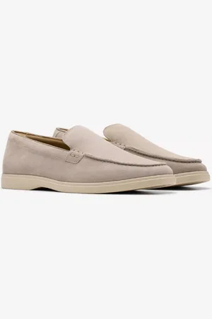 Clarks Heren Mocassin Torford Easy Grey Suede G-Breedte 42
