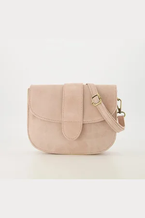 Olivia & Kate Tas - suède -roze -crossbody/schoudertas