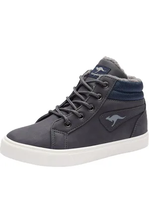 KangaROOS Kavu X high-top kindersneaker unisex marine gevoerde winterschoenen