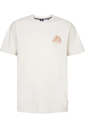 Petrol Industries Heren Backprint T-shirt Conchfront - Wit