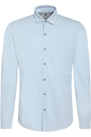Gabbiano Overhemd Comfort Premium Overhemd 333510 4001 Bright Blue Mannen