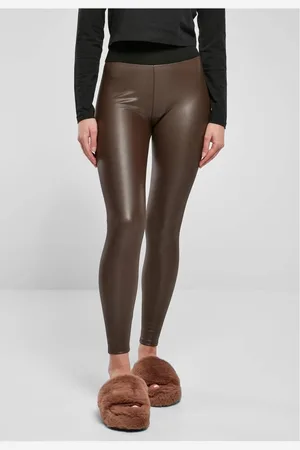 Urban classics Faux Leather High Waist Legging - 4XL
