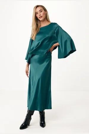 Mexx Blouse Satijn Groen Dames