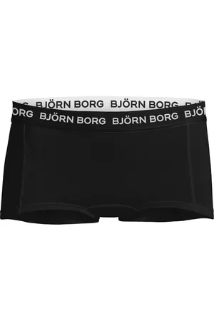 Björn Borg Meisjes cotton stretch 3P mini boxershorts basic flowers groen & zwart