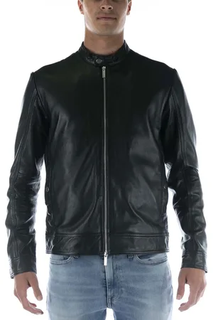 SELECTED Slharchive Klassieke Leren Zwarte Jas - Streetwear - Volwassen