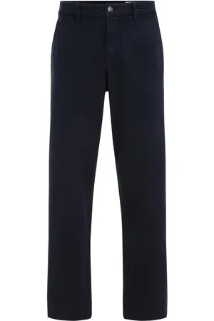 WE Fashion Heren regular fit chino met stretch
