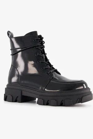 ONLY Shoes lak dames veterboots