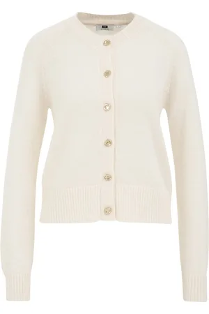 WE Fashion Dames gebreid vest van alpaca wolmix