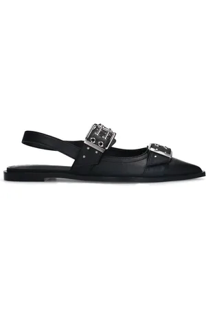 Sacha Dames - Zwarte buckle slingbacks