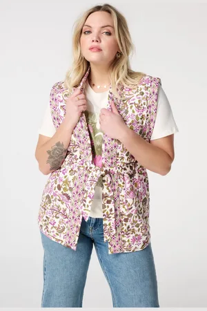 MS Mode Gilet Gilet met print