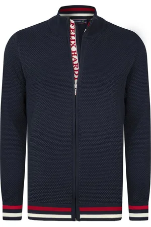 Felix Hardy Gebreid Vest - Cardigan 100% Katoen - Coltrui Heren - S
