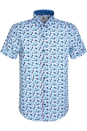 Gabbiano Overhemd Overhemd 335530 4001 Bright Blue Mannen